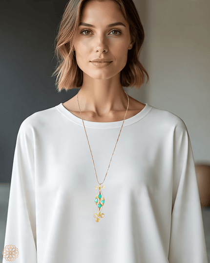 Colorful cluster pendant necklace - Sundara Joon