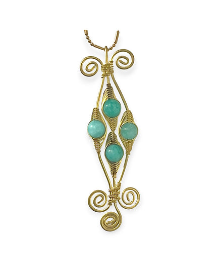 Colorful cluster pendant necklace - Sundara Joon