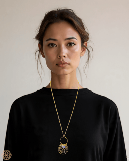 Colorful concentric circles pendant necklace - Sundara Joon