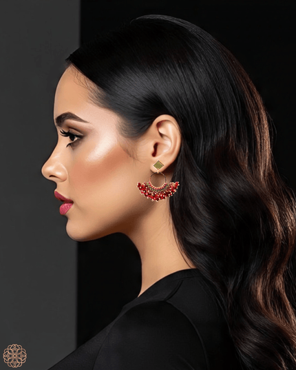 Colorful dangling beaded earrings - Sundara Joon