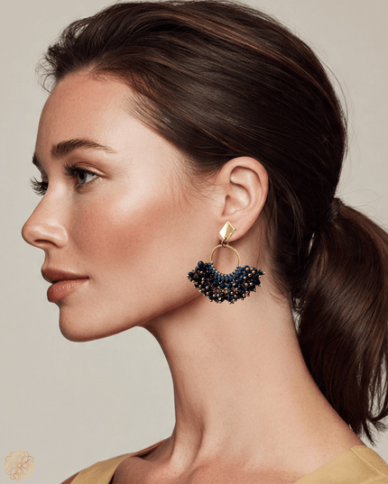Colorful dangling beaded earrings - Sundara Joon