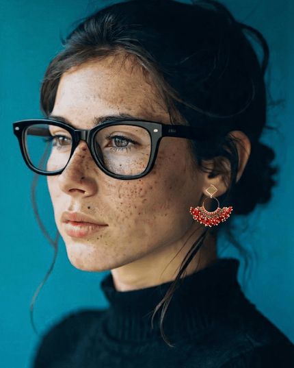 Colorful dangling beaded earrings - Sundara Joon