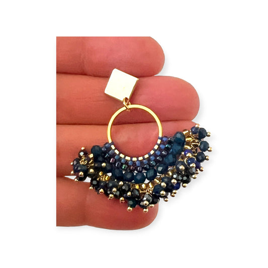 Colorful dangling beaded earrings - Sundara Joon