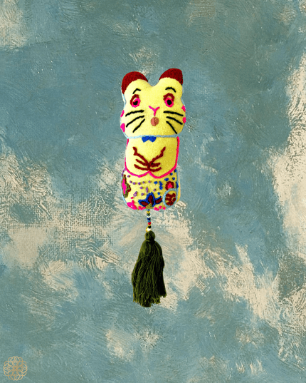 Colorful fabric creature companions for purses and key chains - Sundara Joon
