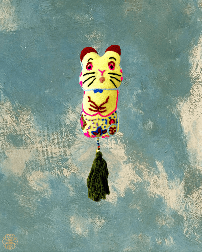 Colorful fabric creature companions for purses and key chains - Sundara Joon