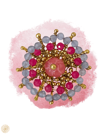 Colorful Floral Pattern Ring - Sundara Joon