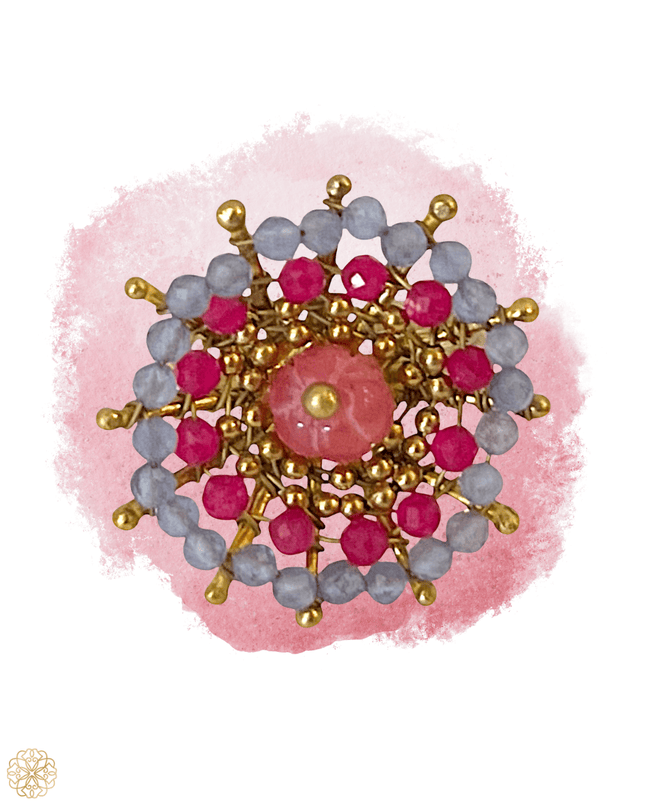 Colorful Floral Pattern Ring - Sundara Joon