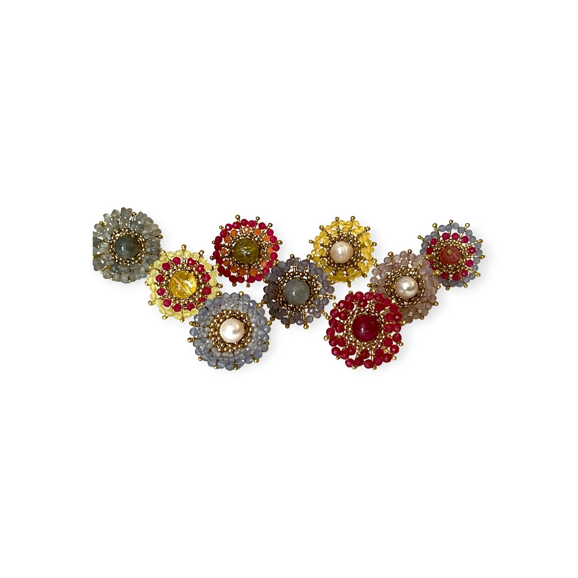 Colorful floral pattern ring - Sundara Joon