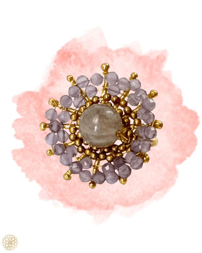 Colorful Floral Pattern Ring - Sundara Joon