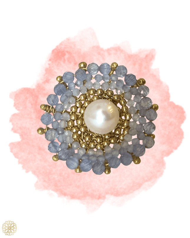 Colorful Floral Pattern Ring - Sundara Joon