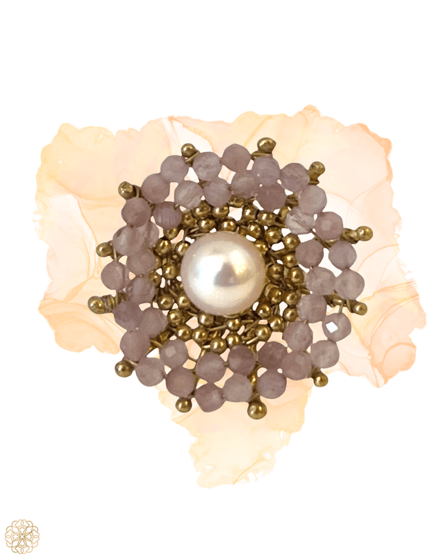 Colorful Floral Pattern Ring - Sundara Joon