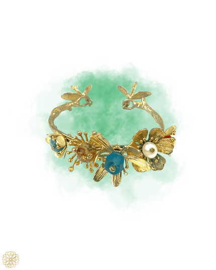 Colorful flower cuff - Sundara Joon