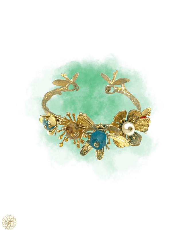 Colorful flower cuff - Sundara Joon
