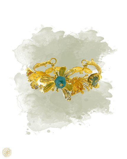 Colorful flower cuff - Sundara Joon
