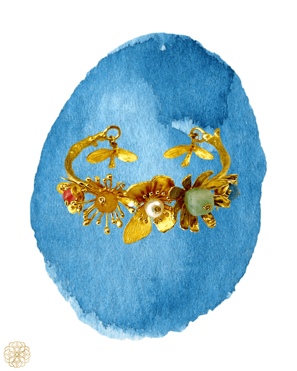 Colorful flower cuff - Sundara Joon