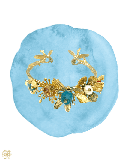 Colorful flower cuff - Sundara Joon