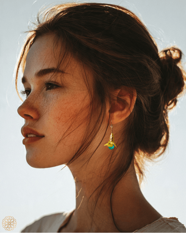 Colorful gemstone blossom drop earrings - Sundara Joon