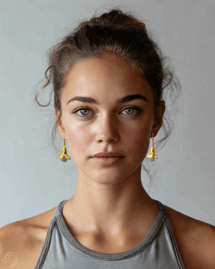 Colorful gemstone blossom drop earrings - Sundara Joon