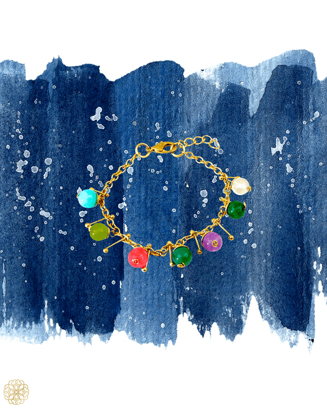 Colorful orb link bracelet - Sundara Joon