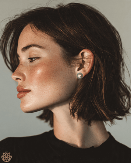 Colorful pearl stud earrings - Sundara Joon