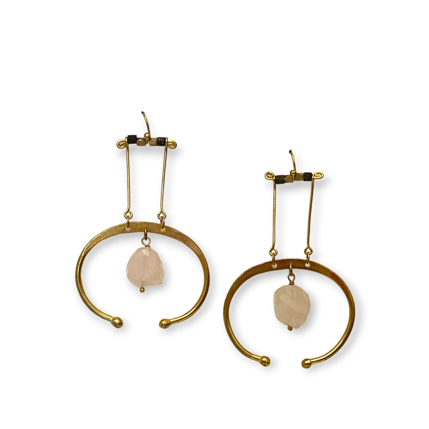 Colorful suspended gemstone statement earrings - Sundara Joon