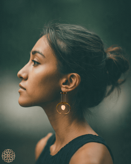 Suspended Gemstone Earrings | Sculptural Artist Earrings | Sundara Joon