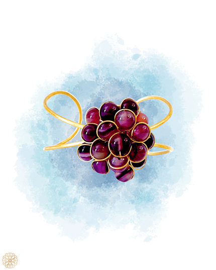 Cuff with gemstone cluster - Sundara Joon