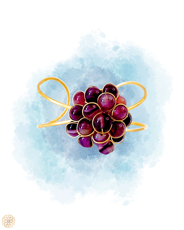 Cuff with gemstone cluster - Sundara Joon