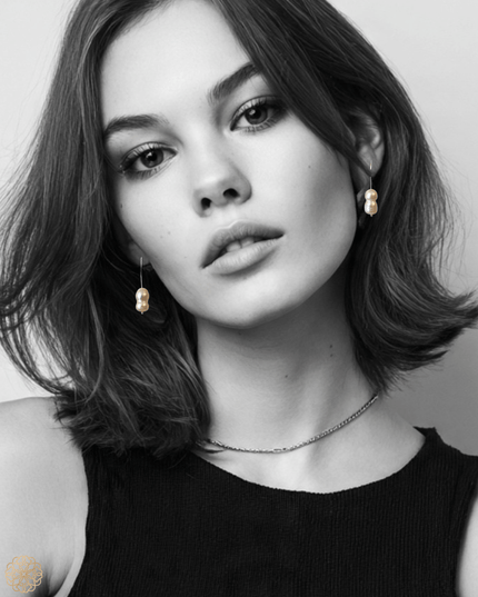 Baroque pearl silver drop earrings for chic look - Sundara Joon