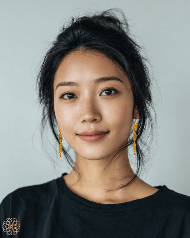 Dangling floral amethyst earrings - Sundara Joon