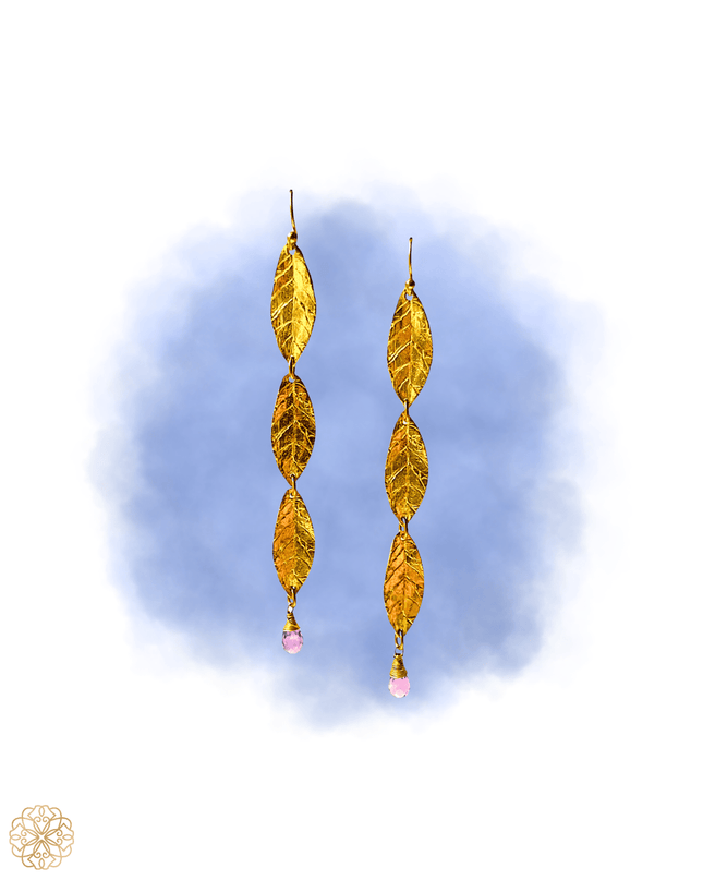 Dangling floral amethyst earrings - Sundara Joon