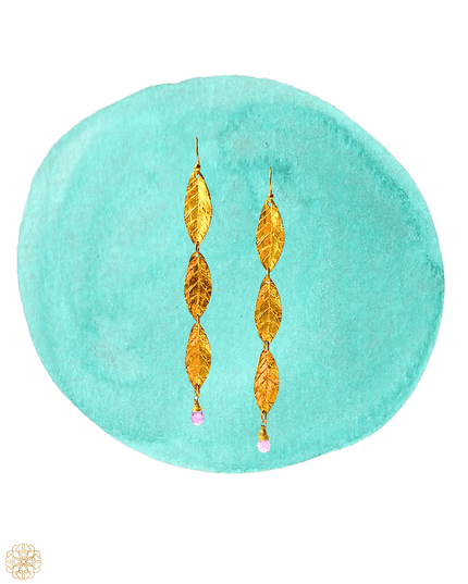 Dangling floral amethyst earrings - Sundara Joon