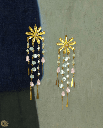 Dangling floral earrings - Sundara Joon