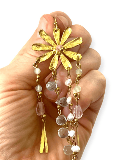Dangling floral earrings - Sundara Joon