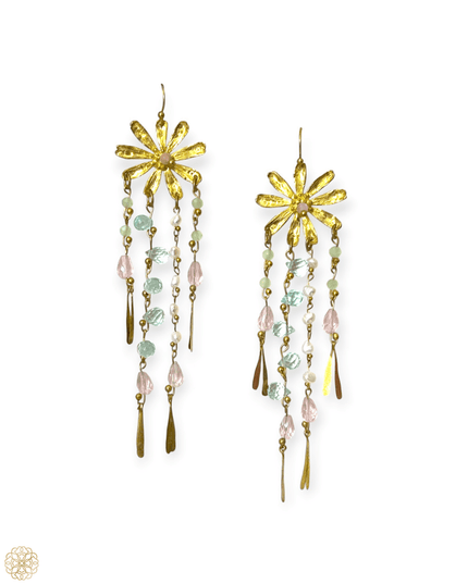 Dangling floral earrings - Sundara Joon