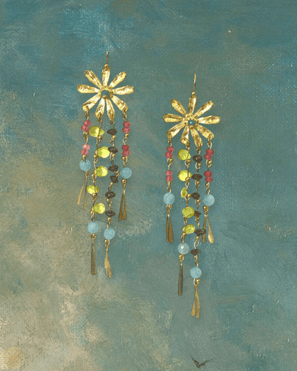 Dangling floral earrings - Sundara Joon