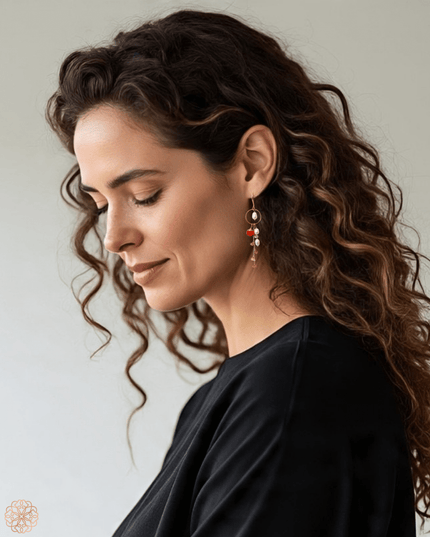 Dangling gemstone cluster earrings - Sundara Joon