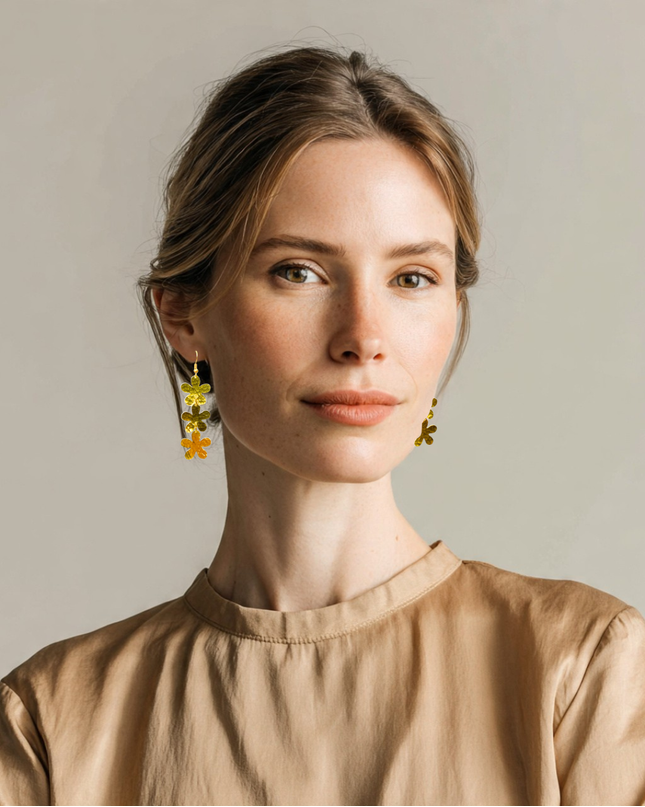 Drop floral earrings - Sundara Joon