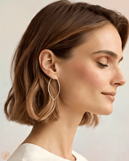 Darting back metal hoop earrings - Sundara Joon