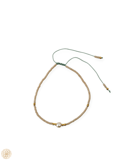 Delicate beaded bracelet with pearl - Sundara Joon