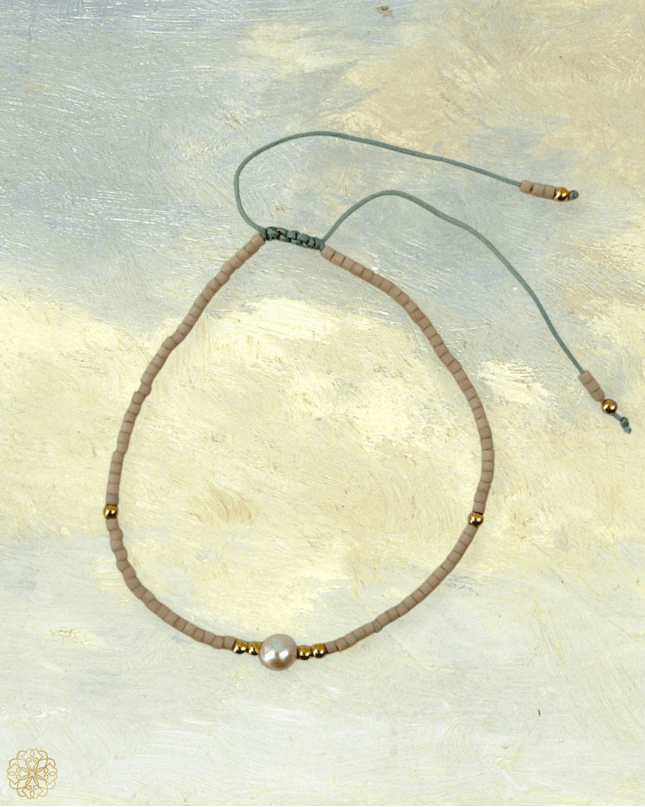 Delicate beaded bracelet with pearl - Sundara Joon