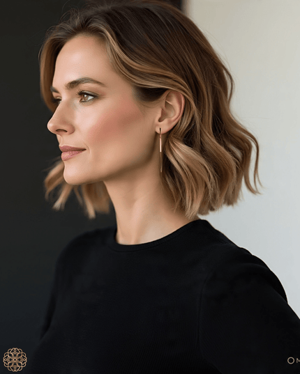 Delicate chained post drop earrings - Sundara Joon