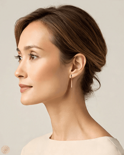 Delicate chained post drop earrings - Sundara Joon