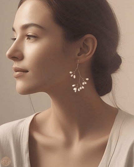 Delicate freshwater pearl earrings - Sundara Joon