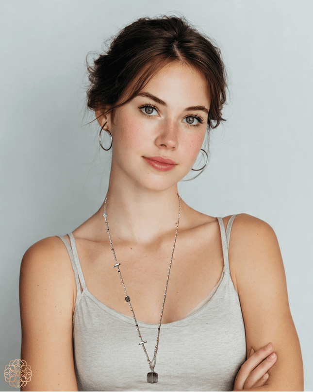 Delicate Gemstone Pendant - Sundara Joon