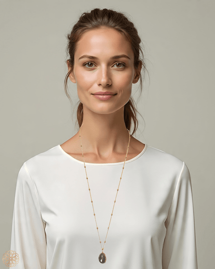 Delicate gemstone pendant - Sundara Joon
