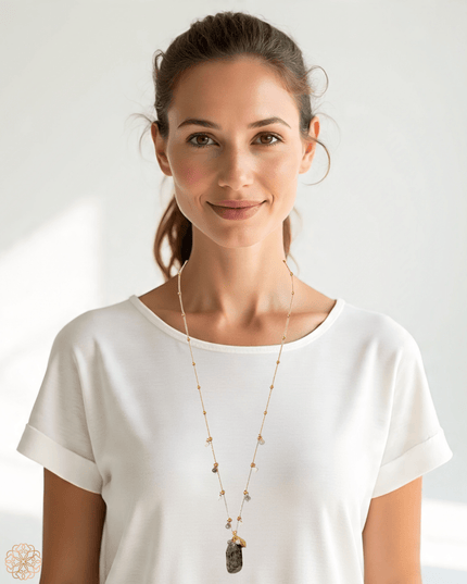 Delicate gemstone pendant - Sundara Joon