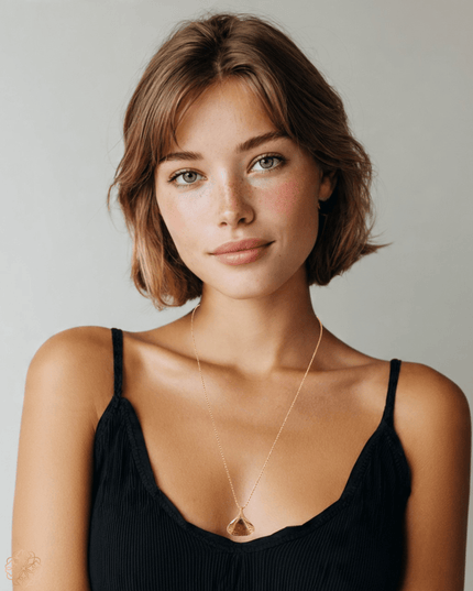 Delicate leaf pendant necklace - Sundara Joon