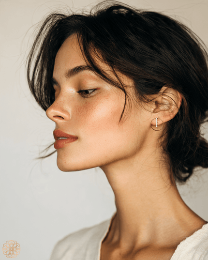 Delicate modern gemstone earrings - Sundara Joon