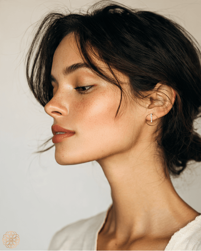 Delicate modern gemstone earrings - Sundara Joon